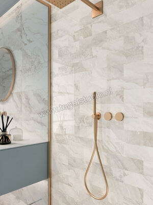  Sant Agostino Mystic Ivory 10x30 cm Vloertegel / Wandtegel Glanzend Vlak Krystal CSAMYIVK10 | 347468