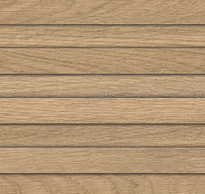  Atlas Concorde Log Icon Oak 18.5x120 cm Wandtegel Tatami 3D Mat Vlak Naturale AYCP | 347792