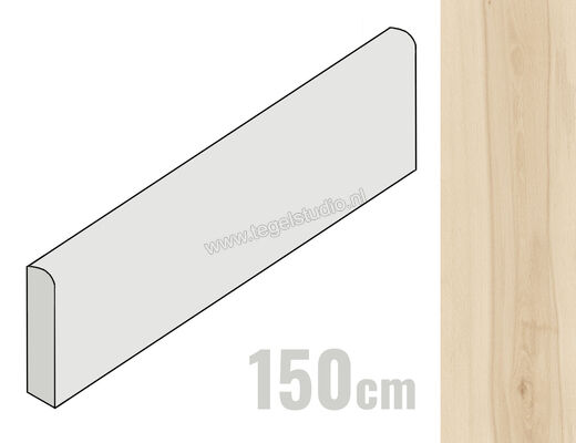  Atlas Concorde Log Cansei Sospiro 7.2x150 cm Plint Mat Vlak Naturale AX73 | 349247