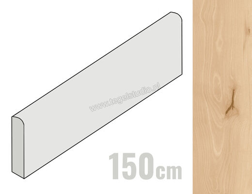  Atlas Concorde Log Cansei Rialto 7.2x150 cm Plint Mat Vlak Naturale AX74 | 349250