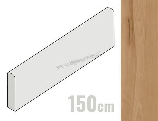  Atlas Concorde Log Cansei Fenice 7.2x150 cm Plint Mat Vlak Naturale AX75 | 349253
