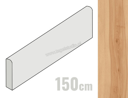  Atlas Concorde Log Cansei Murano 7.2x150 cm Plint Mat Vlak Naturale AX76 | 349256
