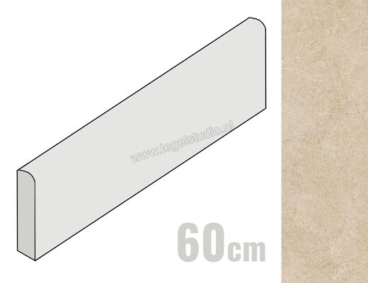  Ragno Realstone_Argent Miele 7x60 cm Plint Mat Vlak Naturale R9SM | 349589