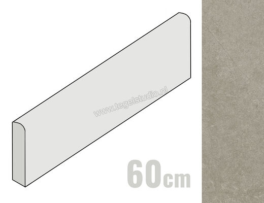  Ragno Realstone_Argent Ghiaccio 7x60 cm Plint Mat Vlak Naturale R9SN | 349598