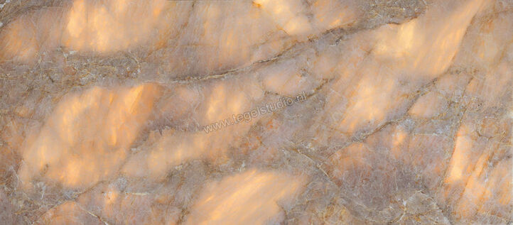  Emilceramica Tele Di Marmo Lumia Golden Ambra 120x278 cm Vloertegel / Wandtegel Glanzend Vlak Full Lappato EN7Y | 353329