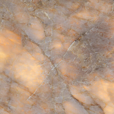  Emilceramica Tele Di Marmo Lumia Golden Ambra 120x120 cm Vloertegel / Wandtegel Glanzend Vlak Full Lappato EN84 | 353359