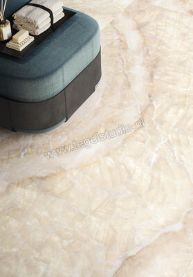  Emilceramica Tele Di Marmo Lumia Ivory Gioiello 120x120 cm Vloertegel / Wandtegel Glanzend Vlak Full Lappato EN85 | 353383