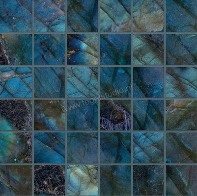 Emilceramica Tele Di Marmo Lumia Labradorite 30x30 cm Mozaiek 5x5 Glanzend Vlak Full Lappato EN9K | 353491