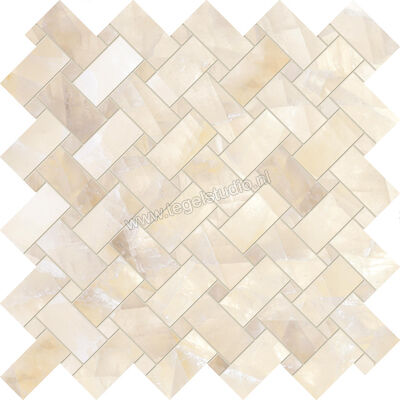  Emilceramica Tele Di Marmo Lumia Ivory Gioiello 30x30 cm Special Intrecci Mat Vlak Silktech ENA5 | 353497