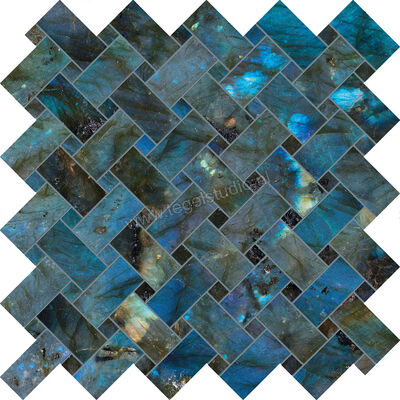  Emilceramica Tele Di Marmo Lumia Labradorite 30x30 cm Special Intrecci Glanzend Vlak Full Lappato ENA7 | 353503