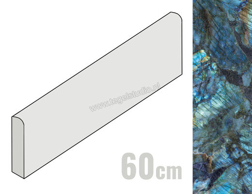  Emilceramica Tele Di Marmo Lumia Labradorite 7x60 cm Plint Glanzend Vlak Full Lappato ENCN | 353512