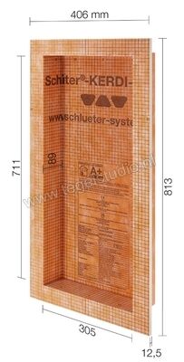  Schlüter Systems KERDI-BOARD-N Nissenset 305x711x89 mm Sterkte: 711 mm Breedte: 305 mm KB12N305711A1 | 353536