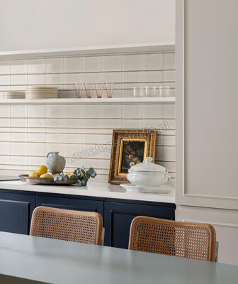  Marazzi Terramater Vaniglia 18.6x37.5 cm Wandtegel Struttura 3D Ritmo Glanzend Gestructureerd Lux MPM8 | 353605