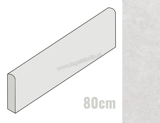  Ceramiche Caesar Materica Grigio 7.2x80 cm Plint Mat Vlak Naturale AFXS CAE | 353890