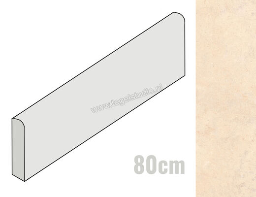  Ceramiche Caesar Materica Corda 7.2x80 cm Plint Mat Vlak Naturale AFXQ CAE | 353896