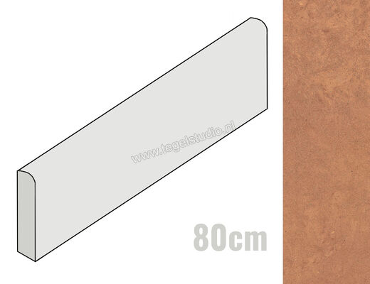  Ceramiche Caesar Materica Terra 7.2x80 cm Plint Mat Vlak Naturale AFXO CAE | 353899
