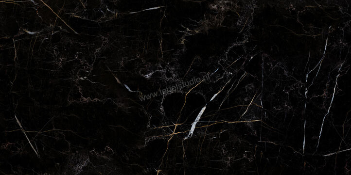  Ceramiche Caesar Anima Nero Atlante 60x120 cm Vloertegel / Wandtegel Glanzend Vlak Lucidato ADNV CAE | 354727