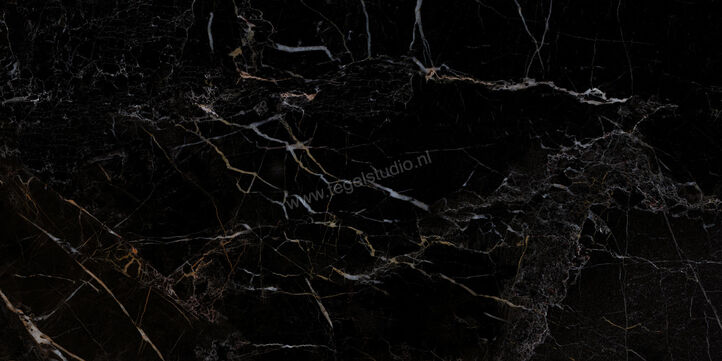  Ceramiche Caesar Anima Nero Atlante 60x120 cm Vloertegel / Wandtegel Glanzend Vlak Lucidato ADNV CAE | 354730