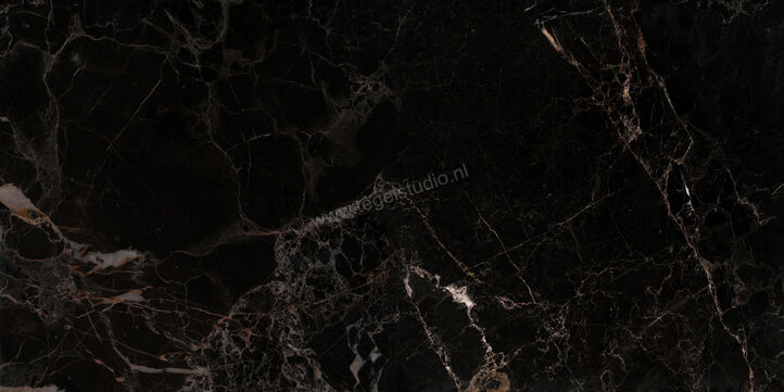  Ceramiche Caesar Anima Nero Atlante 60x120 cm Vloertegel / Wandtegel Glanzend Vlak Lucidato ADNV CAE | 354733