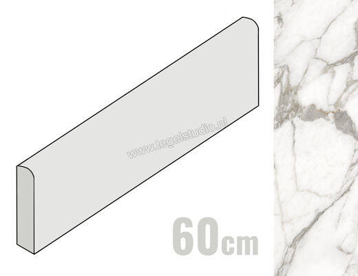  Ceramiche Caesar Anima Ever Luxury Arabesque 7.2x60 cm Plint Glanzend Vlak Lucidato AFD0 CAE | 354841