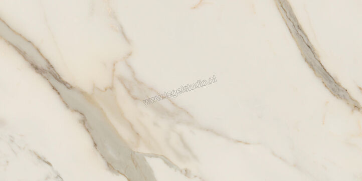  Ceramiche Caesar Anima Futura Golden White 60x120 cm Vloertegel / Wandtegel Glanzend Vlak Lucidato AGB4 CAE | 355711