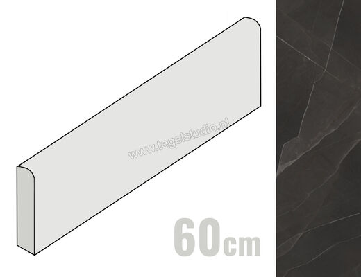  Ceramiche Caesar Anima Wonder Nightfall 7.2x60 cm Plint Glanzend Vlak Lucidato AHBV CAE | 356245