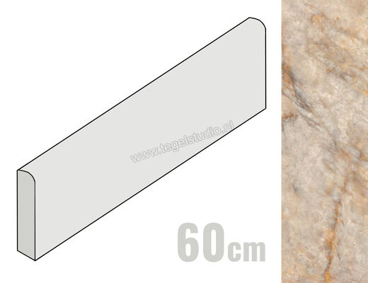  Ceramiche Caesar Anima Futura Crystal Delight 7.2x60 cm Plinthe Glanzend Vlak Lucidato AGGH CAE | 356695