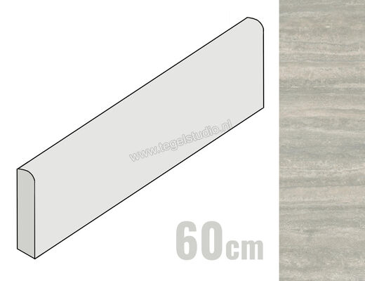  Ceramiche Caesar Iconica Silver Verso 7.2x60 cm Plint Mat Vlak Naturale AGYI CAE | 357673