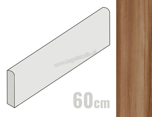 Ceramiche Caesar Life Noce 6.2x60 cm Plint Mat Gestructureerd Naturale AGSO CAE | 358987