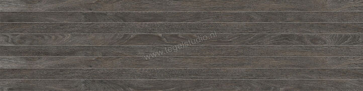  Ceramiche Caesar Meet Eclectic Brown 30x120 cm Wandtegel Decori Stave Mat Gestructureerd Naturale AFOQ CAE | 359335