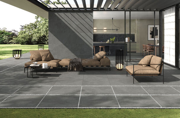  Ceramiche Caesar Slab2 Outdoor Iron 80x80x2 cm Terrastegel Aextra20 Mat Vlak Naturale AG1I CAE | 361657