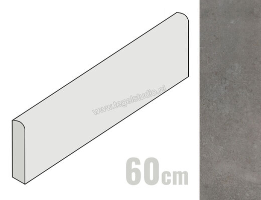  Ceramiche Caesar Wide Steel 7.2x60 cm Plint Mat Vlak Naturale ACNW CAE | 363535