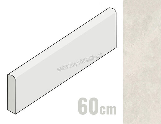  Ceramiche Caesar Slab2 Ice 7.2x60 cm Plint Mat Vlak Naturale AG2H CAE | 363919