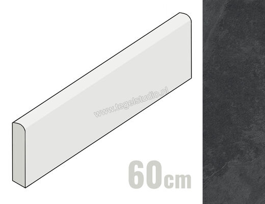  Ceramiche Caesar Slab2 Dark 7.2x60 cm Plint Mat Vlak Naturale AG2N CAE | 363949