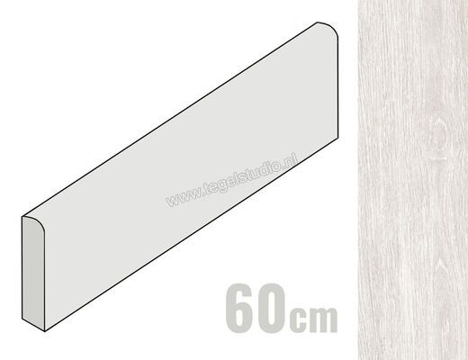  Ceramiche Caesar Meet Scandi White 6.2x60 cm Plint Mat Gestructureerd Naturale AFPN CAE | 364822