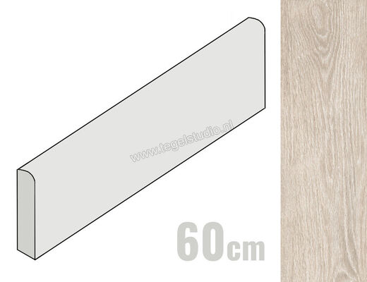  Ceramiche Caesar Meet Chic Beige 6.2x60 cm Plint Mat Gestructureerd Naturale AFPO CAE | 364825