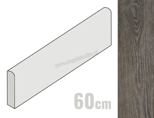  Ceramiche Caesar Meet Eclectic Brown 6.2x60 cm Plint Mat Gestructureerd Naturale AFPQ CAE | 364831