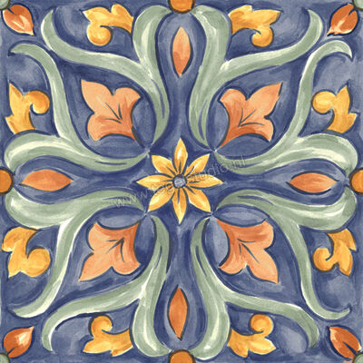  Ragno Amuri Multicolor 20x20 cm Decor Maiolica Tappeto 4 Glanzend Vlak Naturale RC8K | 365275