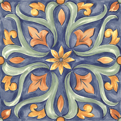 Ragno Amuri Multicolor 20x20 cm Decor Maiolica Tappeto 4 Glanzend Vlak Naturale RC8K | 365281