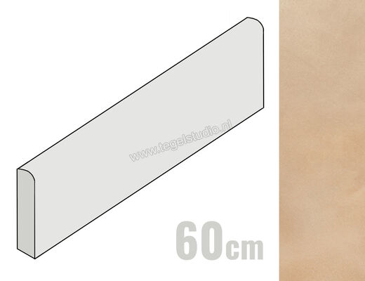  Ragno Amuri Biscotto 7x60 cm Plint Mat Vlak Naturale RCL4 | 365692