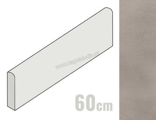  Ragno Amuri Grigio 7x60 cm Plint Mat Vlak Naturale RCL7 | 365698