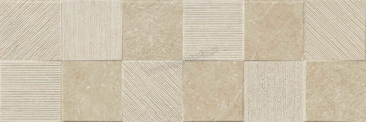  Ragno Eterna Greige 30x90 cm Wandtegel Quadro 3D Mat Gestructureerd Naturale R8HW | 365752