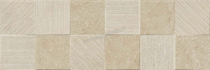  Ragno Eterna Greige 30x90 cm Wandtegel Quadro 3D Mat Gestructureerd Naturale R8HW | 365758