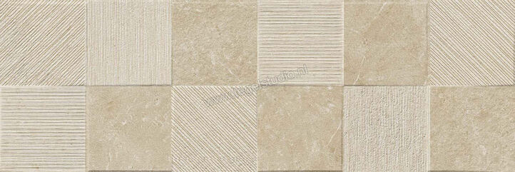  Ragno Eterna Greige 30x90 cm Wandtegel Quadro 3D Mat Gestructureerd Naturale R8HW | 365764