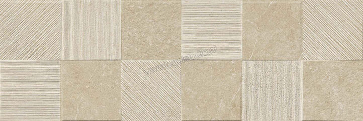  Ragno Eterna Greige 30x90 cm Wandtegel Quadro 3D Mat Gestructureerd Naturale R8HW | 365767