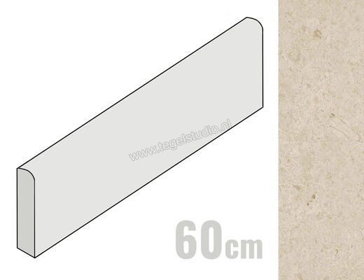  Ragno Eterna Arena 8x60 cm Plint Mat Vlak Naturale R8MT | 366514