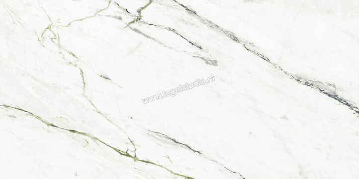  Ragno Incanto Calacatta Green 75x150 cm Vloertegel / Wandtegel Glanzend Vlak Naturale RCJ2 | 367051