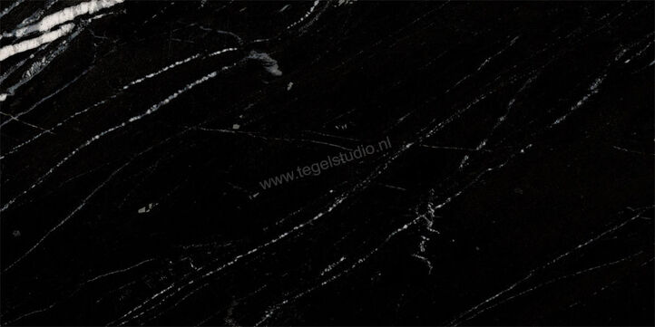  Ragno Incanto Sky Black 30x60 cm Vloertegel / Wandtegel Glanzend Vlak Naturale R91R | 368284