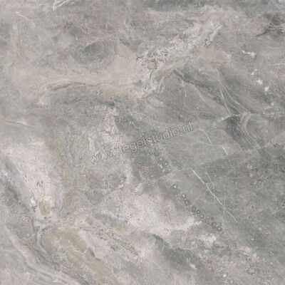  Ragno Incanto Crux Grey 60x60 cm Vloertegel / Wandtegel Glanzend Vlak Naturale R90D | 369061