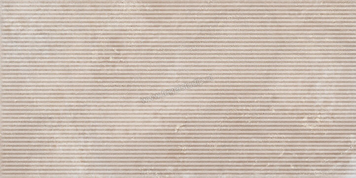 Ragno Realstone_Travertino Cross Noce 60x120 cm Wandtegel Struttura 3D Canneto Cross Mat Gestructureerd Naturale RCC5 | 374200